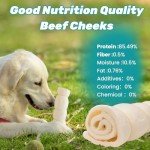 AZRAPAWS Beef Cheek Rolls Beef Cheeks for Dogs Rawhide Bones Rich Collagen Sticks Chews for Dogs Pet Safe Rawhide Treats Long Lasting Beef Dog Chews Retriever Rolls Rawhide Free Dog Chews