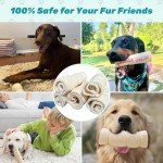 AZRAPAWS Beef Cheek Rolls Beef Cheeks for Dogs Rawhide Bones Rich Collagen Sticks Chews for Dogs Pet Safe Rawhide Treats Long Lasting Beef Dog Chews Retriever Rolls Rawhide Free Dog Chews