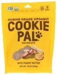 Cookie Pal Human Grade Organic Dog Biscuits with Peanut Butter, USDA Certified Organic, Gluten Free & Non-GMO, 10 Ounce (Pack of 4)