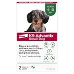 K9 Advantix Flea, Tick & Mosquito Prevention for Dogs 4-10 lbs. | Flea Drops for Small Dogs | Apply Monthly | 2 Treatments
