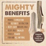 Mighty Paw Split Elk Antlers for Dogs (Sourced in The USA) | 1 Pack, Large 7"+ Long Lasting Bones for Aggressive Chewers - Naturally Shed Split Deer Antler for Dogs - Low Odor Chews
