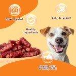 Jungle Calling Dog Treats, Duck Sausage Dog Treats, Slow Roasted Chewy Duck Jerky Dog Treats, Grain-Free Soft Training Treats for Small and Medium Dogs, 10.6 oz