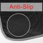 JERIA 2 Pack 72"x 72" Waterproof Non Slip Wee Wee pad，Reusable Washable Pee Pads for Dogs，Absorbent and Leakproof Training Mats for Potty, Bed, Sofa, Potty Training