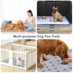 JERIA 2 Pack 72"x 72" Waterproof Non Slip Wee Wee pad，Reusable Washable Pee Pads for Dogs，Absorbent and Leakproof Training Mats for Potty, Bed, Sofa, Potty Training