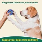 5-in-1 Dog Toys to Keep Them Busy, Bite n Brush Enrichment Toys for Dogs, Best Dog Boredom Toys, DIY Frozen Toys & Freeze Bone for Dogs, Chew Toys for Large Dogs, Extremely Durable Natural Rubber Toy