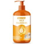 SOCATER Fish Oil for Dogs & Cats, Wild Salmon Oil Omega 3 Support Skin and Shiny Coat, Natural Supplement in Pet Diets, EPA-DHA Fatty Acids Supporting Joint Health, Enhancing Cognitive Function,16oz