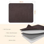 Large Washable Dog Pee Pad for Floor, Reusable Pet Whelping Mat with Fast Absorbency, Non-Slip Puppy Playpen Training Mat for Crate, Sofa, Bed