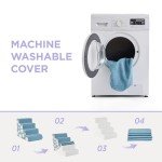 Lesure Dog Stairs for Small Dogs 13.5" H 3-Step Foam Pet Steps Foldable for Bed Couch and Sofa Chairs Jacquard Shaggy Plush for Cats with Supporting Board and Non-Slip Bottom, Light Blue