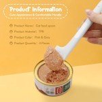 Cat Food Spoon - 4Pcs Cat Spoons for Wet Food Cat Food Spatula, Cat Can Opener Dog Spoon Pet Food Spoon for Cat Dog Pet