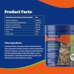 YoYoBay Flea and Tick Prevention for Cats Chewable - 180 Soft Chews, Salmon & Blueberry Flavor - Cats Flea and Tick Treatment Chewable, Natural Defense - Cats Immune Support Supplement