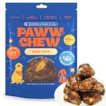 Paww Chew Knee Caps for Dogs, 100% Natural, Single Ingredient (12 Pack) Made and Sourced in the USA, High Protein, Grass-Fed Beef Knee Caps & Knuckle Bones, Long Lasting Cow Knee Caps, Meaty Dog Bones
