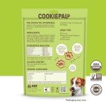 COOKIE PAL Organic Soft Dog Treats (Peanut Butter & Apple), Low Calorie Peanut Butter Puppy Biscuits, Human Grade Biscuits, Non-GMO, Perfect for Training Dog Treats, 8.8 oz (Pk of 3)