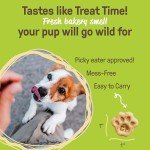 COOKIE PAL Organic Soft Dog Treats (Peanut Butter & Apple), Low Calorie Peanut Butter Puppy Biscuits, Human Grade Biscuits, Non-GMO, Perfect for Training Dog Treats, 8.8 oz (Pk of 3)