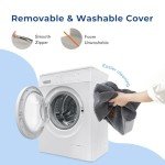 ZOMISIA Dog Stairs for High Beds - Pet Stairs for Couch, 35D Foam Dog Steps for Small to Large Dogs with Non-Slip Bottom Dog Ramp Grey, 5 Steps