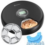 Automatic Cat Feeder Wet Food: Cordless Pet Food Dispenser with Stainless Steel Tray Programmable Timer AA Battery Powered Kitten Feeding Fountains Small Dog Fresh Refrigerated Bowl with 2 Ice Packs