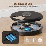 Automatic Cat Feeder Wet Food: Cordless Pet Food Dispenser with Stainless Steel Tray Programmable Timer AA Battery Powered Kitten Feeding Fountains Small Dog Fresh Refrigerated Bowl with 2 Ice Packs