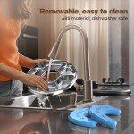 Automatic Cat Feeder Wet Food: Cordless Pet Food Dispenser with Stainless Steel Tray Programmable Timer AA Battery Powered Kitten Feeding Fountains Small Dog Fresh Refrigerated Bowl with 2 Ice Packs