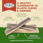 Primal Antlers for Dogs, Grade A Split Elk Antlers for Large Canines 30-45 lb, Natural Chews for Aggressive Chewers, Naturally Shed, Long Lasting Dog Bones, 1 ct