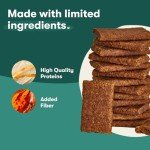 Jinx Tenders Chicken Jerky Dog Treats, All Natural Ingredients, Soft & Chewy, Low-Calorie, Slow-Smoked Chicken & Sweet Potato, No Fillers, 5oz