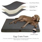 Orthopedic Dog Bed for Small Dogs - Dark Grey