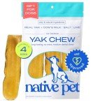 Native Pet Yak Chews for Aggressive Chewers - 3 Pack
