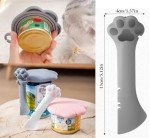 Cute Silicone Can Lids and Spatula for Pets