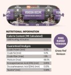 Frozen Venison Dog Rolls - 8 Rolls Case