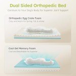 XL Orthopedic Dog Bed with Cooling Gel Foam