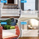 Retractable 14" Dog Gate for Doorways and Stairs