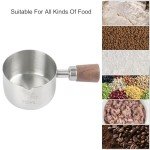 Stainless Steel 1-Cup Dog Food Measuring Scoop