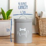 Stylish Airtight Pet Treat Jar - 1.4 Qt