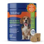 YoYoBay Natural Flea & Tick Chews for Dogs