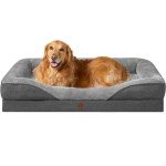 EHEYCIGA Extra Large Orthopedic Dog Bed, Grey