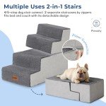 ZOMISIA Foam Dog Stairs for Small Dogs