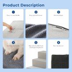 ZOMISIA Foam Dog Stairs for Small Dogs
