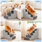 ZOMISIA Foam Dog Stairs for Small Dogs