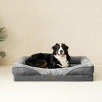 EHEYCIGA Extra Large Orthopedic Dog Bed, Grey