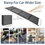 Lyyes Foldable Dog Ramp for Cars and Trucks