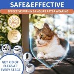 4 Pack Adjustable Waterproof Flea Collar for Cats