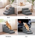 Extra Wide Dog Stairs for High Beds 5 Steps