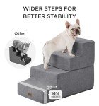 Extra Wide Dog Stairs for High Beds 5 Steps