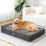 Jumbo Orthopedic Memory Foam Dog Bed for Large Dogs