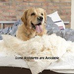 Pet Gate - 4-Panel Indoor Foldable Dog Fence for Stairs, Hallways, or Doorways - 73x24-Inch Freestanding Dog Gates by PETMAKER (Brown)