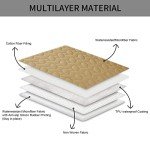 Ameritex Pet Bed Cover Dog Bed Blanket for Sofa and Furniture Waterproof New Pattern Design (40x50 Inch, Sand)