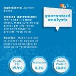 Jack&Pup Marrow Bones for Dogs | 6 Inch Dog Bones for Aggressive Chewers | Single Ingredient Bone Marrow Dog Bones, All Natural Dog Chew Bones (1 Pack)