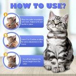 Flea and Tick Collar for Cats, 8 Months of Cat Flea Collar Protection 2 Collars Made with Premium Plant Based Essential Oil Waterproof and Natural Treatment Prevention Free Comb, 2Pack