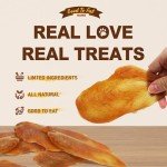 Gootoe Chicken Breast Jerky Dog Treats – All Natural, Hypoallergenic & Grain-Free, High-Protein, Healthy, Easily Digestible, Reseal Value Bag, 1 lb (Pack of 1)