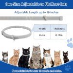 4 Pack Adjustable Flea and Tick Collar for Cats, Natural Plant Oil Formula Cat Flea Collar Provides 32-Month Protection for Flea Tick, Glow-in-The-Dark & Waterproof Cat Flea Treatment for All Cats