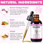 Collagen for Cats, Skin and Coat Supplement for Cats, Liquid Collagen for Cats, Itch Relief for Cats with Allergies, Support Immunity, Joint Health, Cat Collagen Supplement (2 Fl Oz)