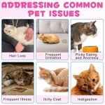 Collagen for Cats, Skin and Coat Supplement for Cats, Liquid Collagen for Cats, Itch Relief for Cats with Allergies, Support Immunity, Joint Health, Cat Collagen Supplement (2 Fl Oz)